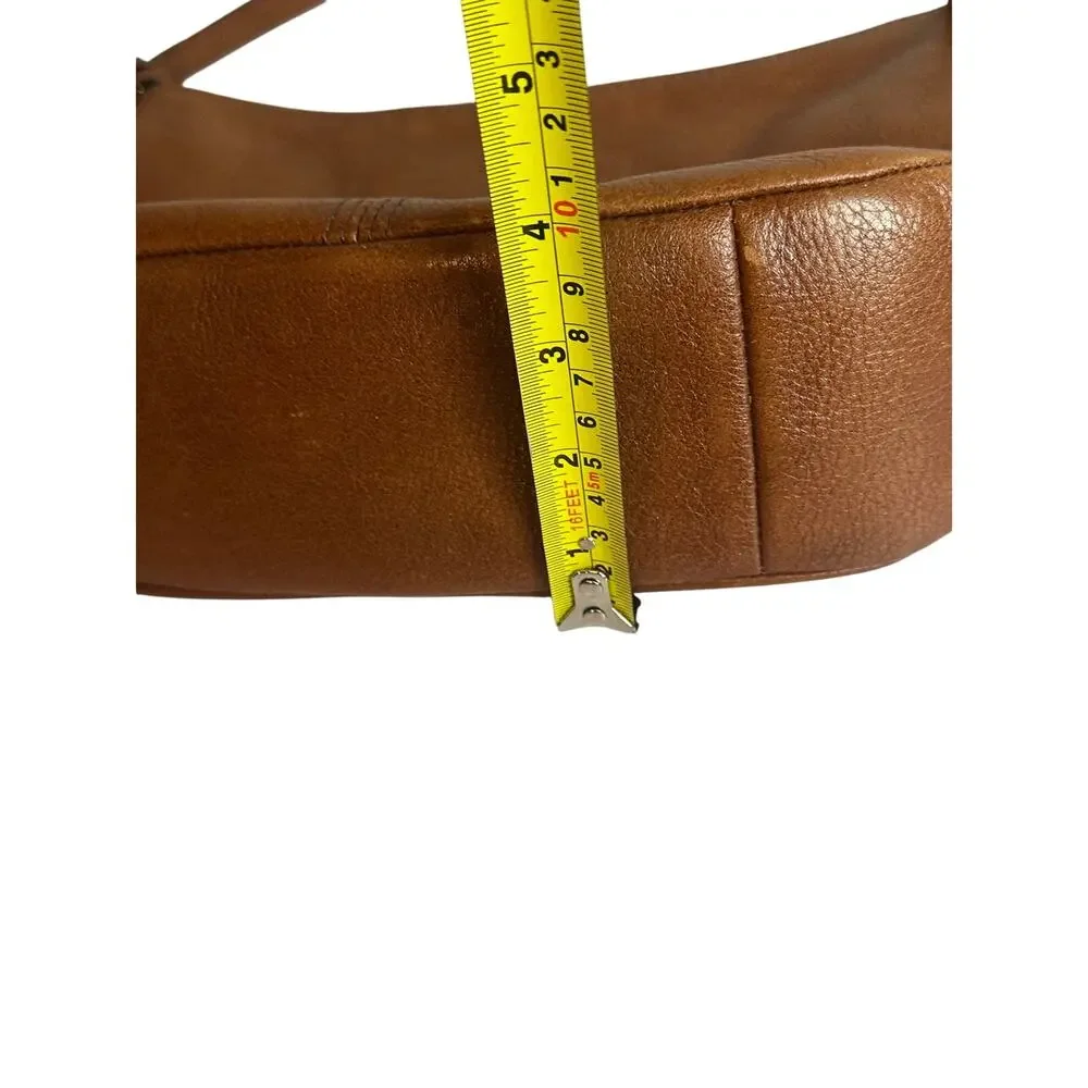 Fossil Brown Leather Hobo Shoulder Bag - Excellent Condition!